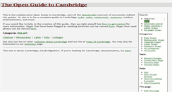 Desktop Screenshot of cambridge.openguides.org